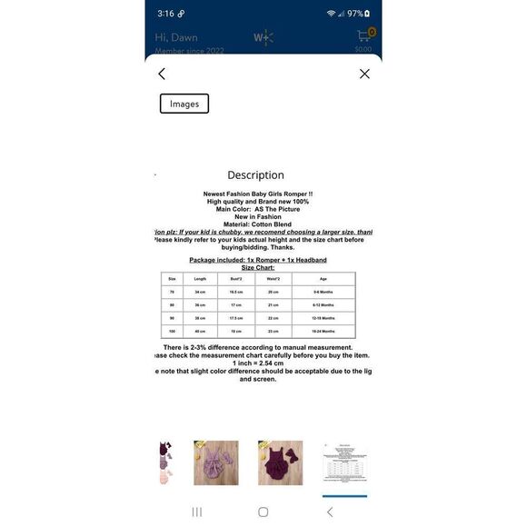 New Infant Baby Girl 18 Month Sz 100 Shishifamg Pink White 4pc Easter Outfit NWT - Picture 7 of 7